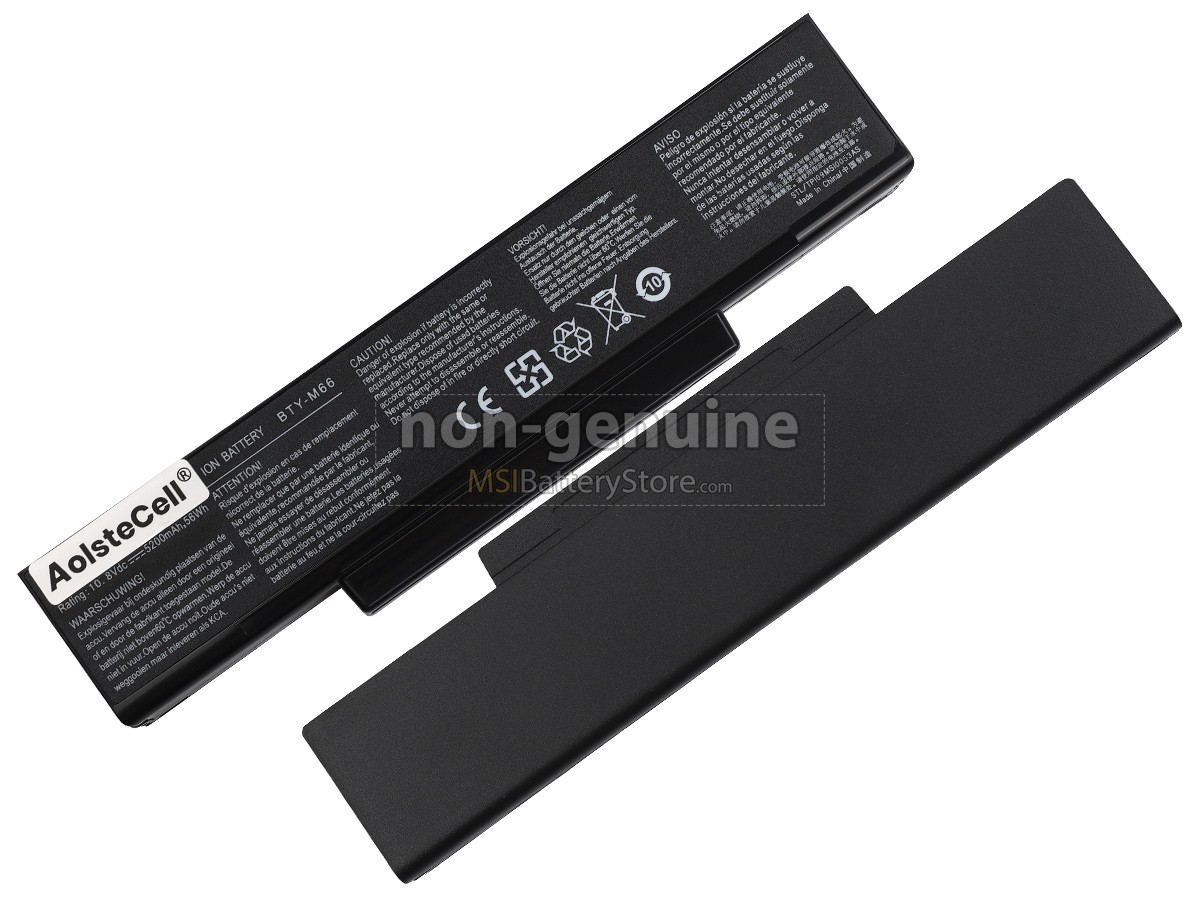 MSI VR620X replacement battery